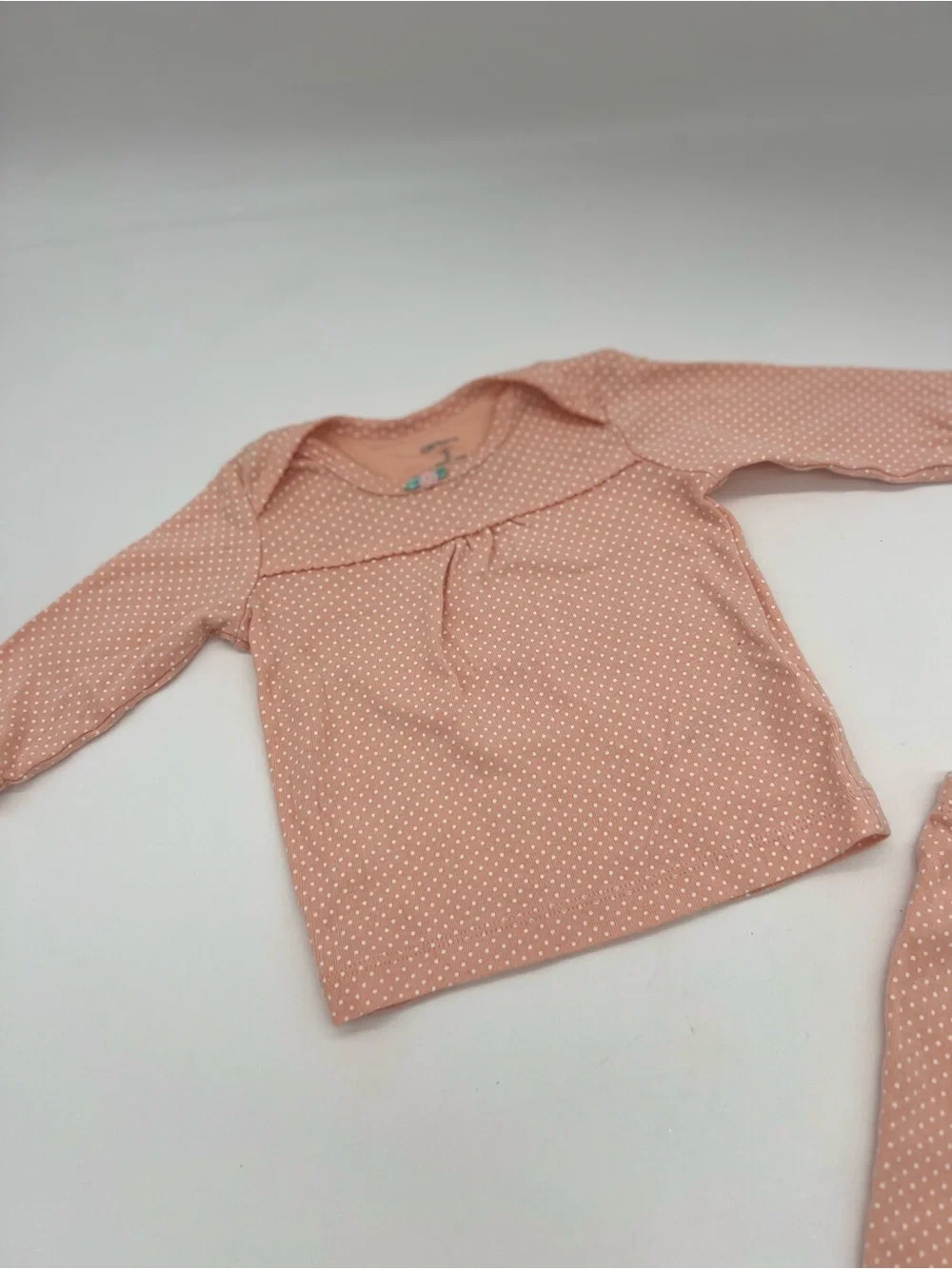 Carter’s Baby Girl Orange Polka Dot Pajama Set Cotton 3 Months